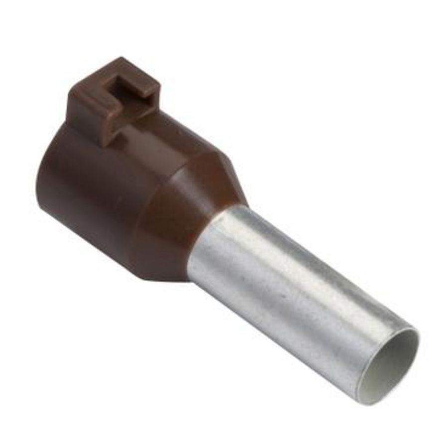Draadbusjes Enkel 10mm² Type Middel Bruin NF VVE=100