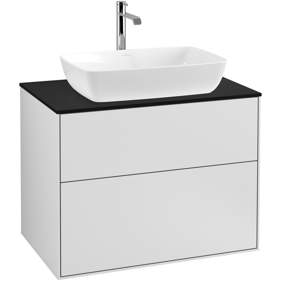 Wastafelonderkast Finion 800x603x501mm White Matt Lacquer F75200MT
