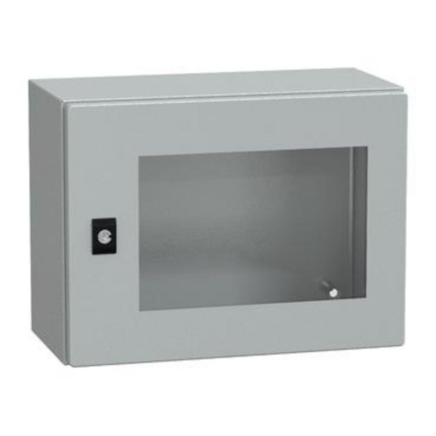 Deur 300x400x200mm IP66 / IK08 Transparant RAL70 Spacial CRN
