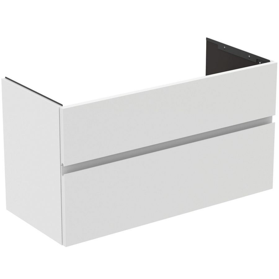 Wastafelmeubel 1000x440x545mm matt white 2 laden Finesse