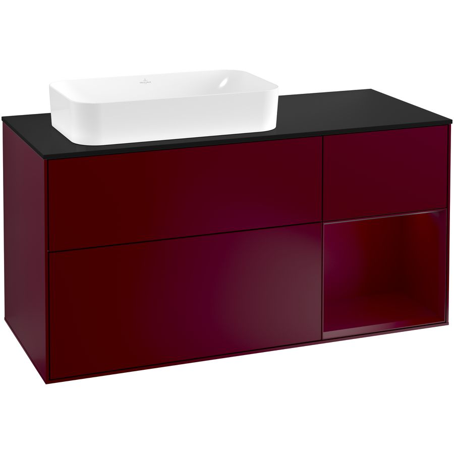 Wastafelonderkast Finion 1200x603x501mm Peony Matt Lacquer G282HBHB