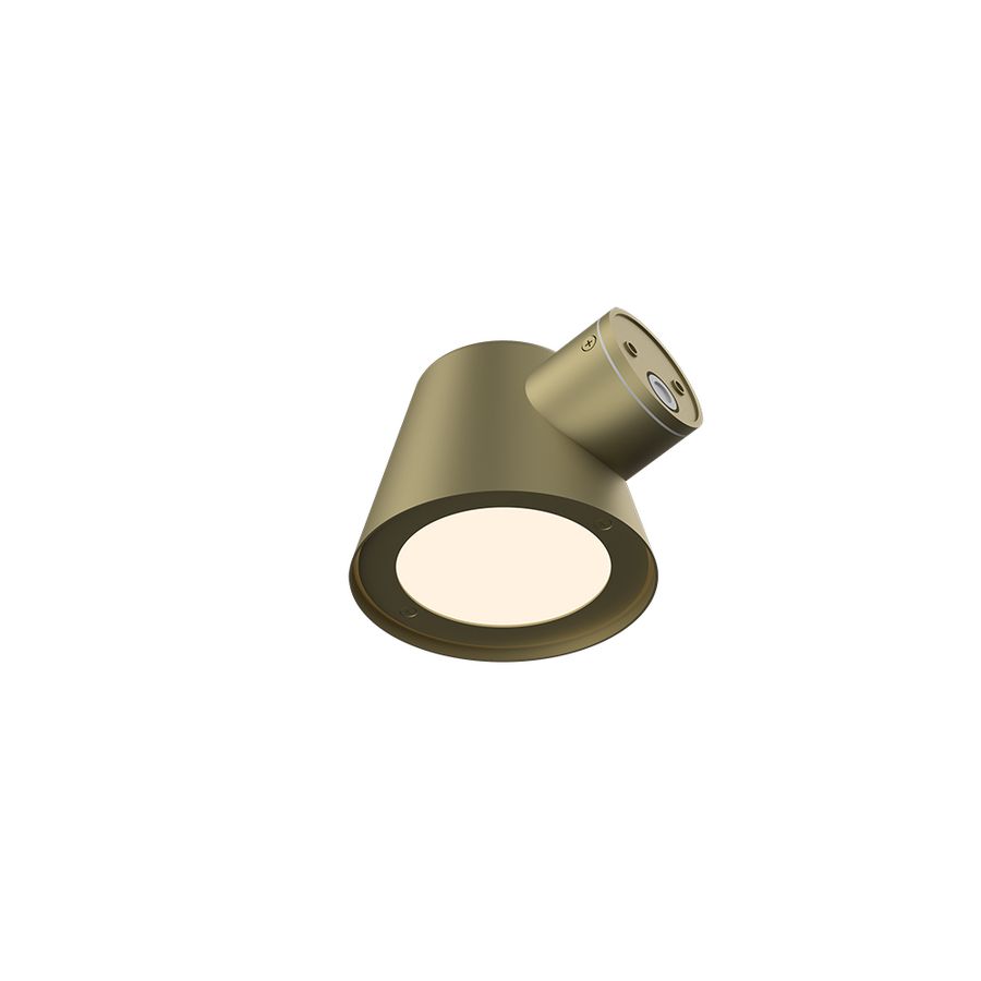 Wandlamp LED 008 3000K + 4000k Geborsteld mat goud