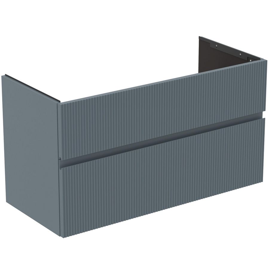 Wastafelmeubel 1000x440x545mm matt ashblue 2 laden Finesse