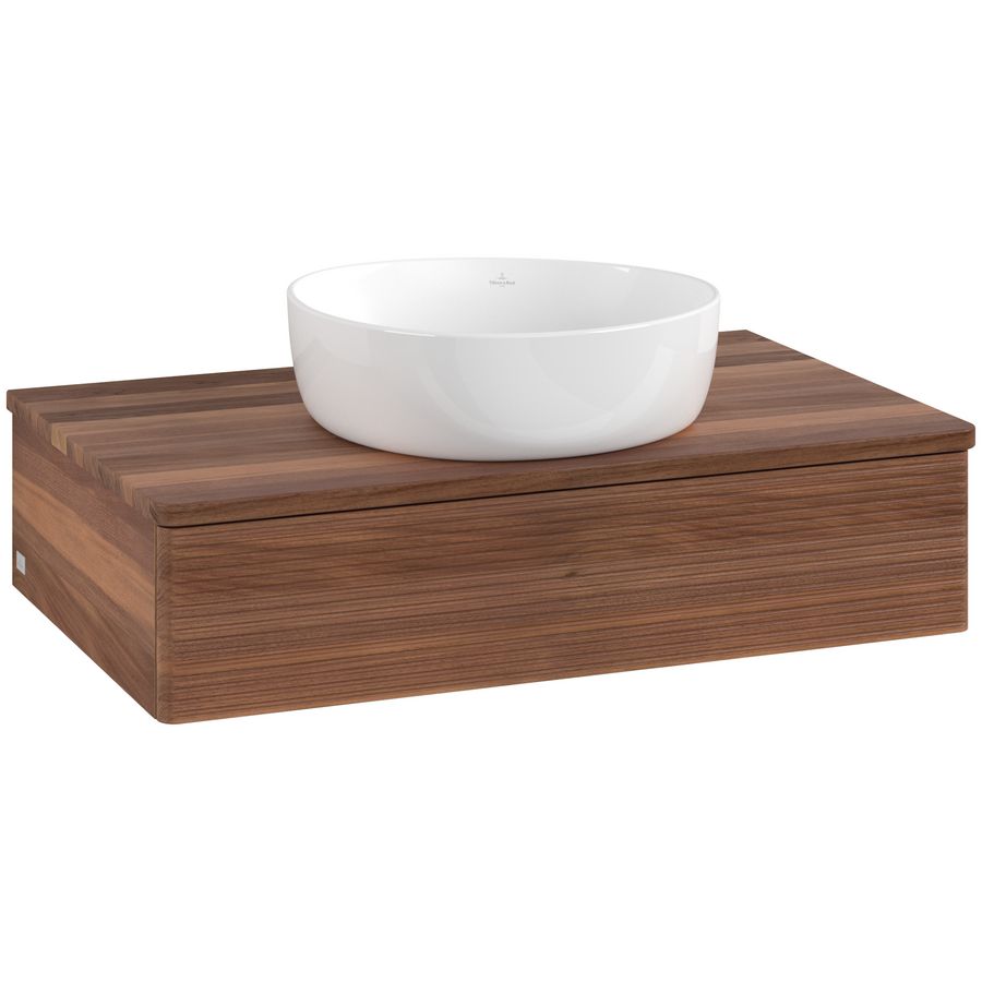 Wastafelonderkast Antao 800x190x500mm Warm Walnut L08112HM