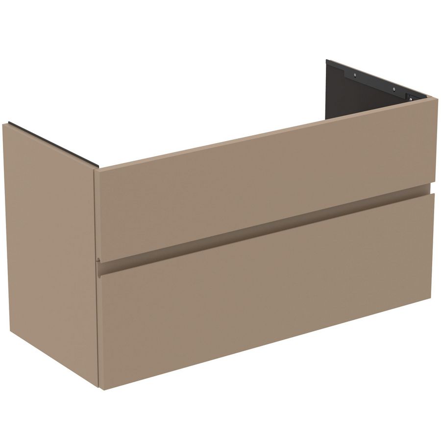 Wastafelmeubel 1000x440x545mm mat greige 2 laden Finesse