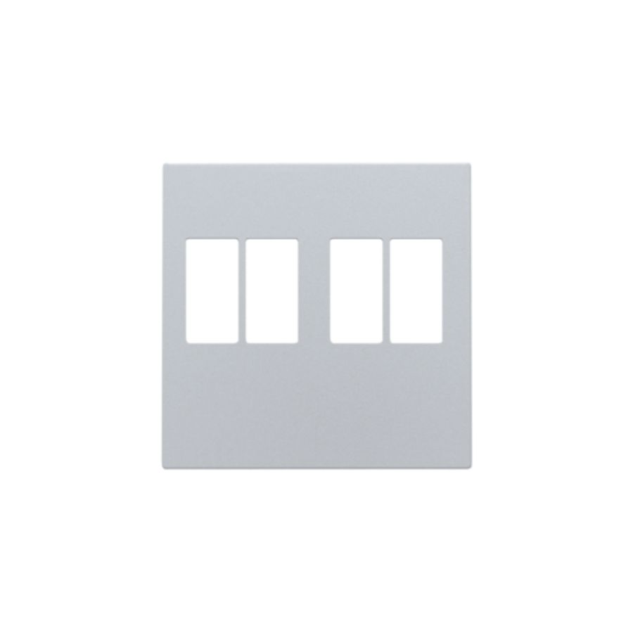 Afwerkingsset 2-voudige luidsprekeraansl. sterling