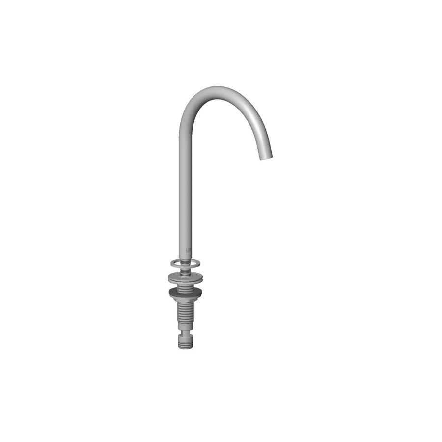 Uitloop v. wastafel staand 168mm, 4,54l/min. Dark Chrome