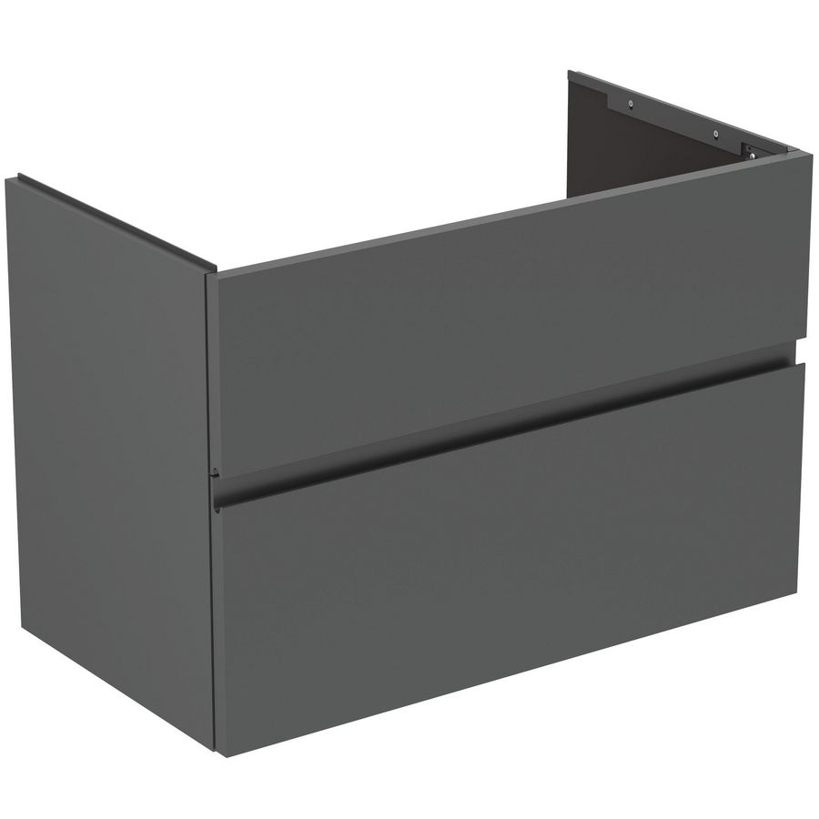 Wastafelmeubel 800x440x545mm matt anthracite 2 laden Finesse