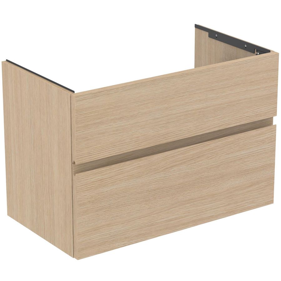 Wastafelmeubel 800x440x545mm white oak 2 laden Finesse