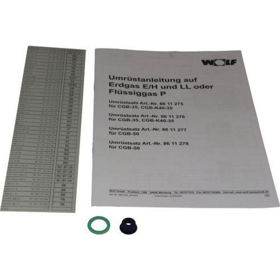 Ombouwet over vloeibaar gas P, CGB-50