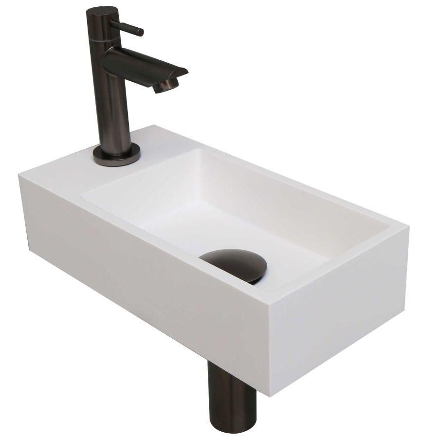 INK Versus Pack Polystone li Mat wit/metal black 36x18