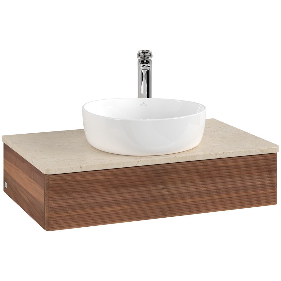 Wastafelonderkast Antao 800x190x500mm Warm Walnut L08153HM