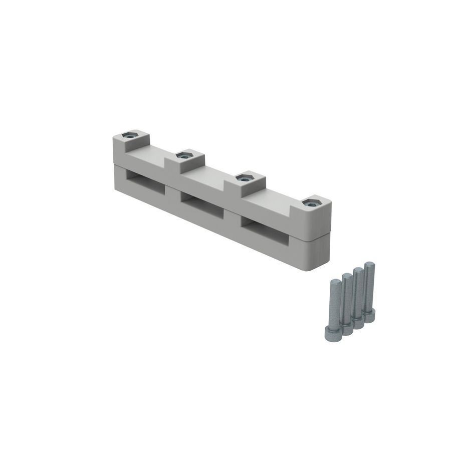 Railsteun H30mm DPX3 -DMX3 1600A 3-polig zwevend -isolerend