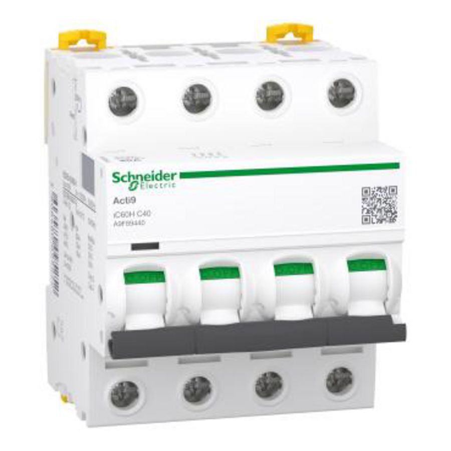 Installatieautomaat 4-polig In= 40A C-karakteristiek iC60H