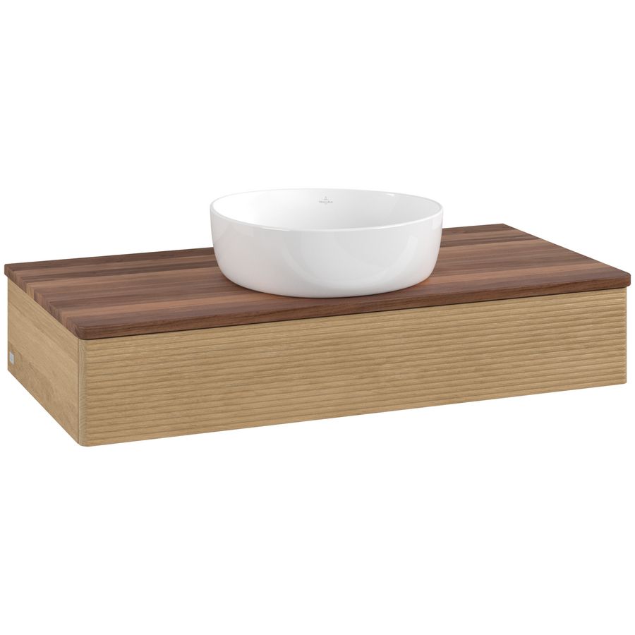 Wastafelonderkast Antao 1000x190x500mm Honey Oak K09112HN
