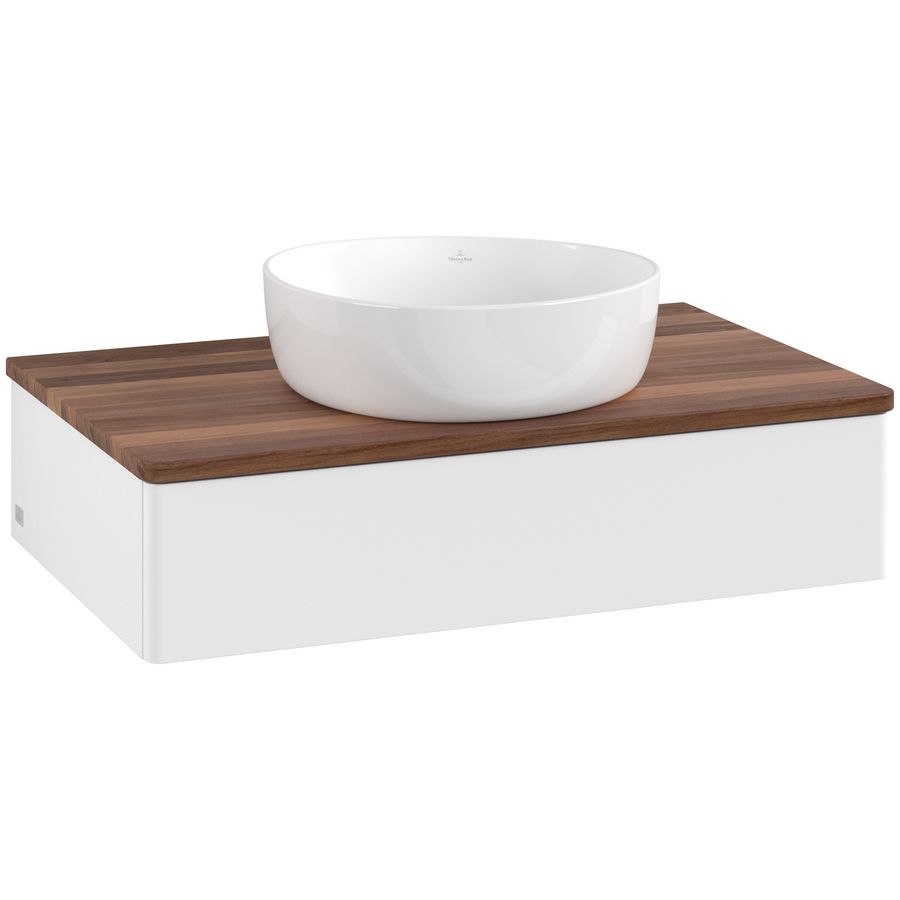 Wastafelonderkast Antao 800x190x500mm White Matt Lacquer K08012MT