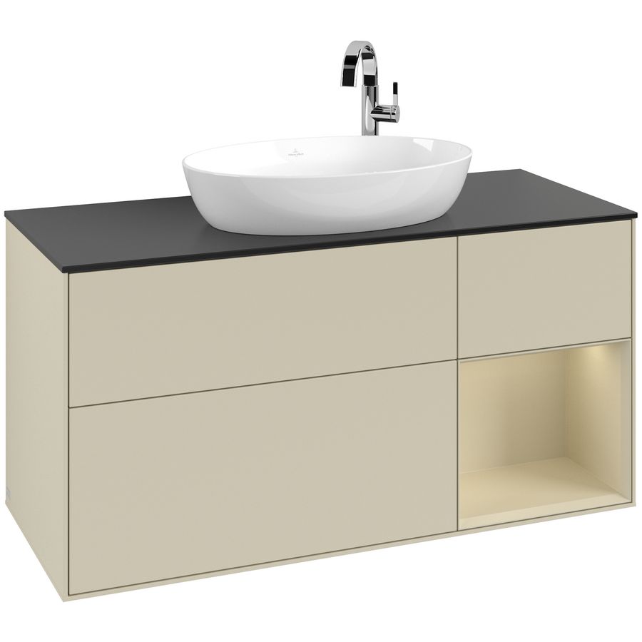 Wastafelonderkast Finion 1200x603x501mm S.Grey Matt Lacquer G952HJHJ