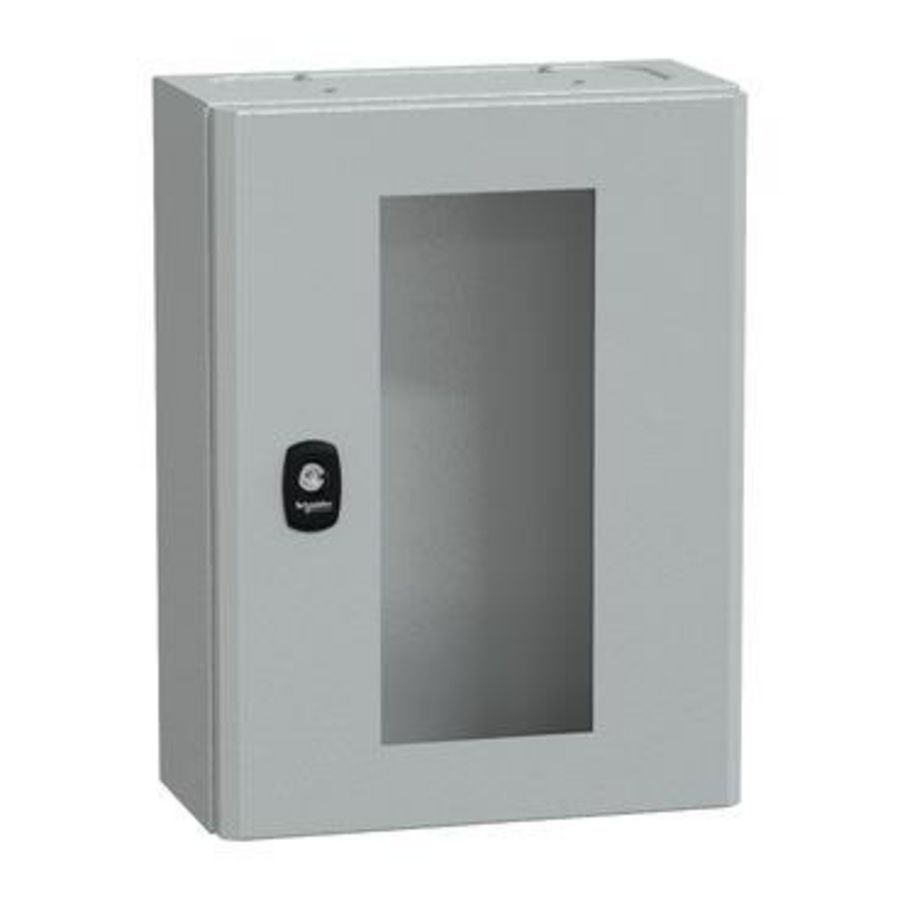 Modulaire kast + ruitdeur 400x300x150mm IP66/IK10 RAL70 S3DM
