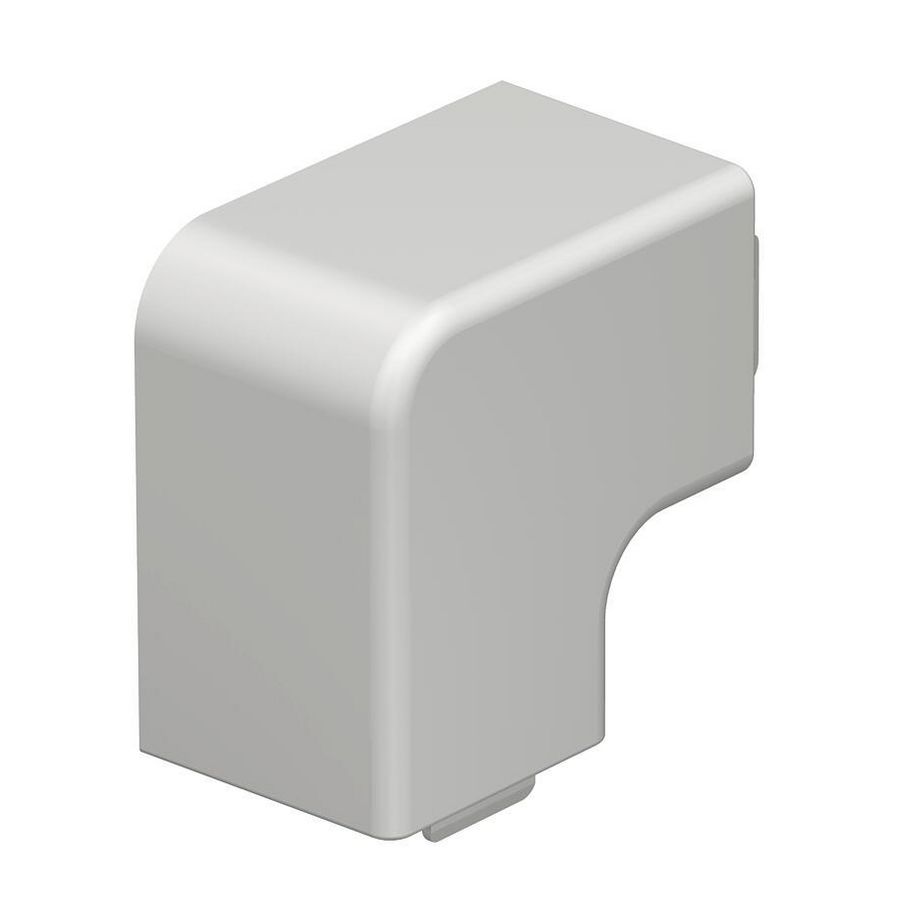 Deksel platte hoek 30x30mm polyvinylchlorid puur wit VVE=4