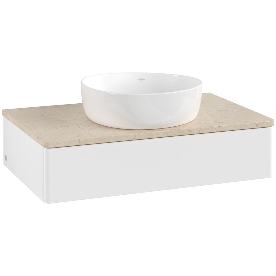 Wastafelonderkast Antao 800x190x500mm White Matt Lacquer K08013MT