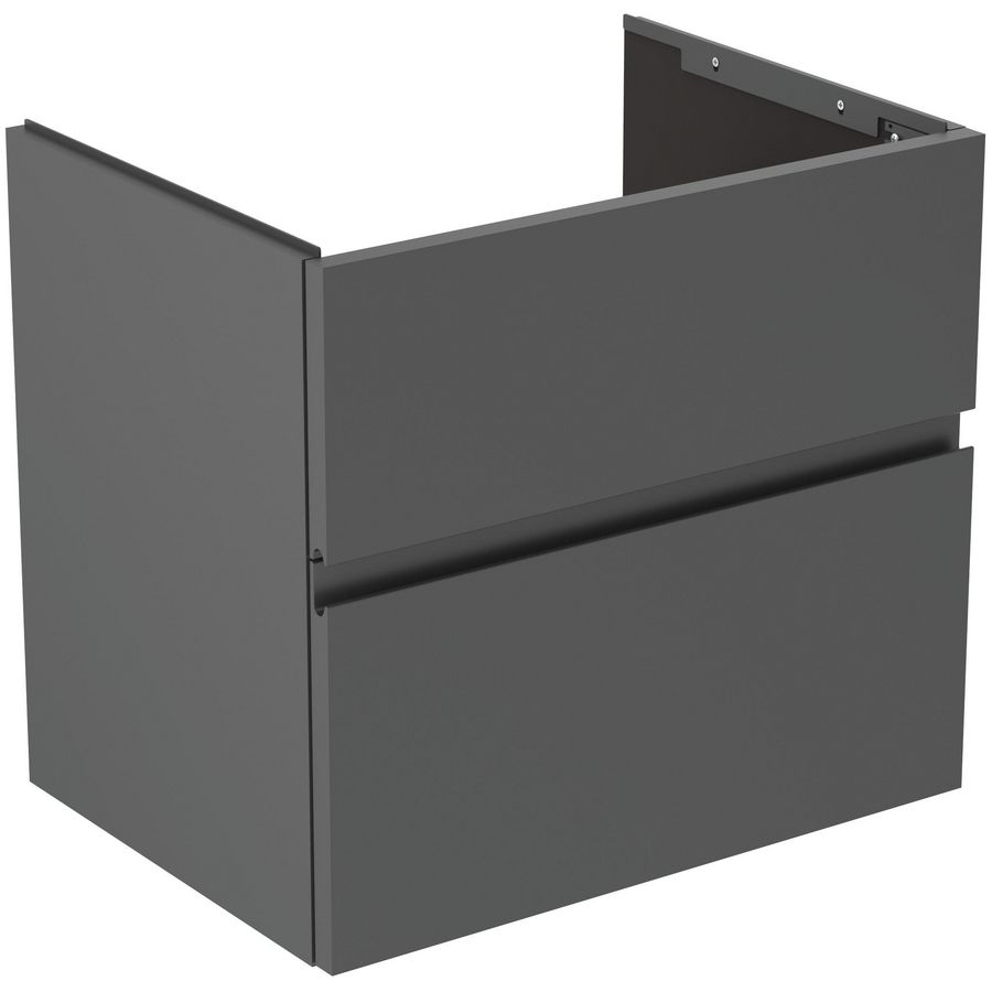 Wastafelmeubel 600x440x545mm matt anthracite 2 laden Finesse
