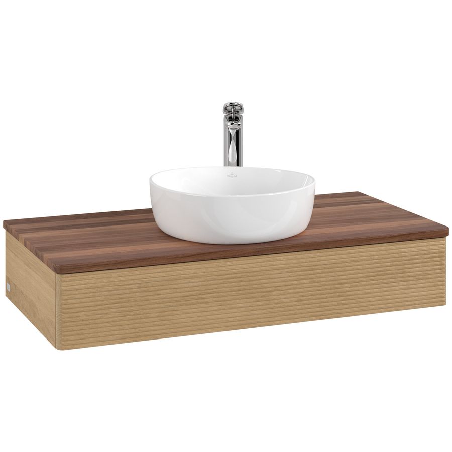 Wastafelonderkast Antao 1000x190x500mm Honey Oak K09152HN