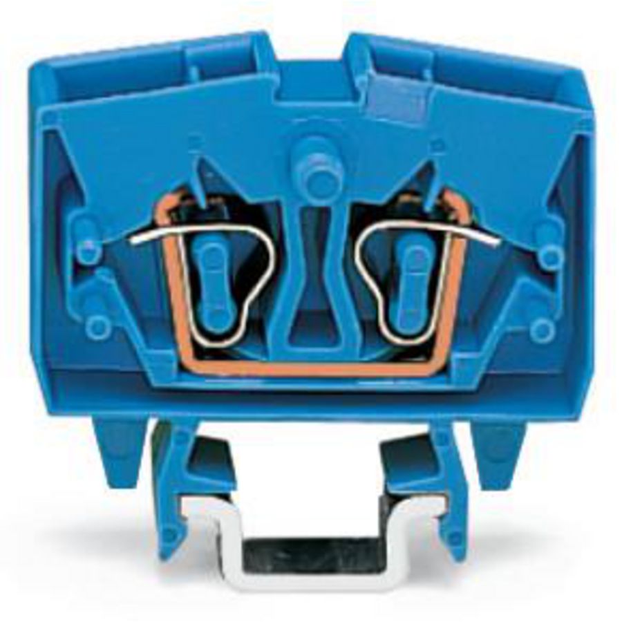 2-draads MINI-rijgklem 2,5mm2 test blauw 264-704 VVE=100