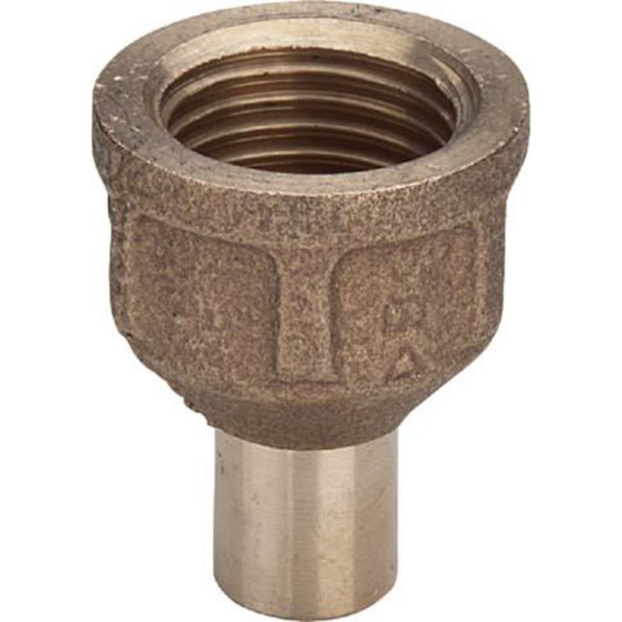 Overgangssok 12x3/8 brons/blank 94246G-117917 VVE=10