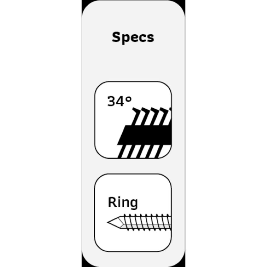 D-kopnagels gegalvaniseerd geringd papier lengte 80mm VVE=2500