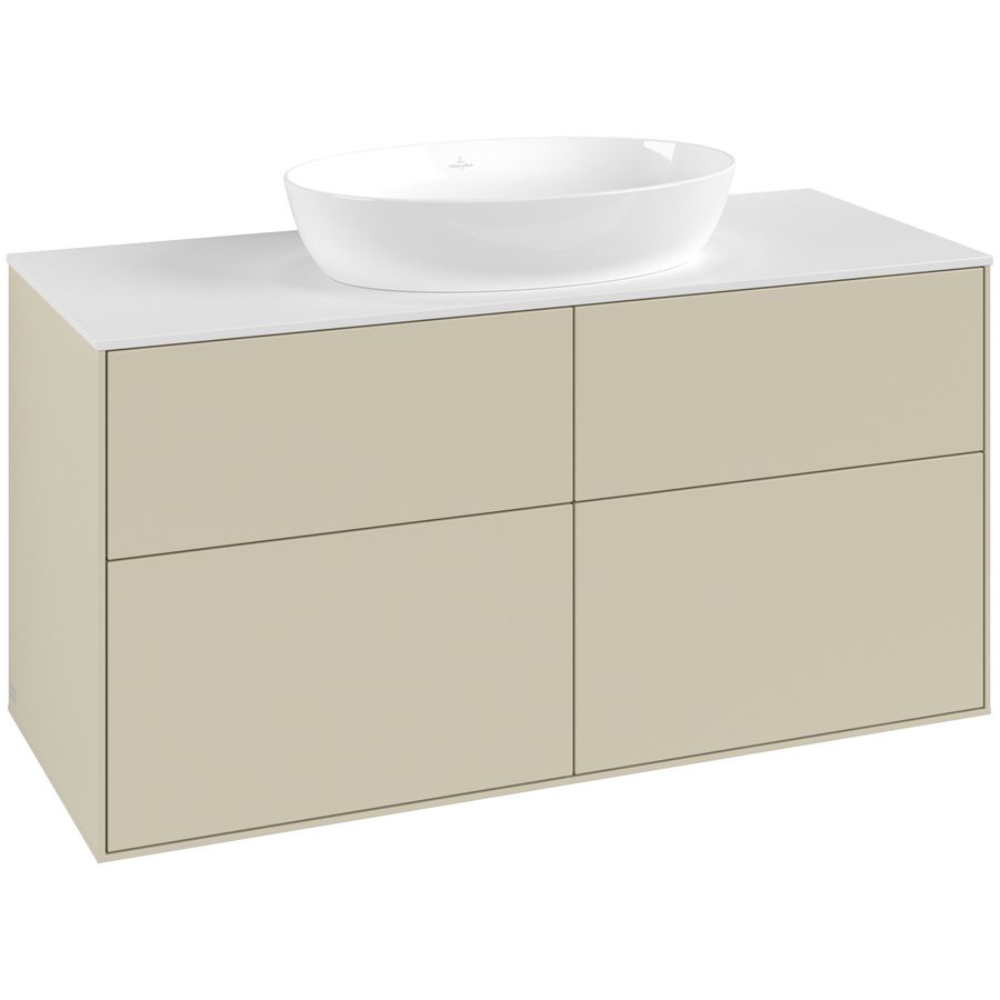 Wastafelonderkast Finion 1200x603x501mm S.Grey Matt Lacquer GA3100HJ