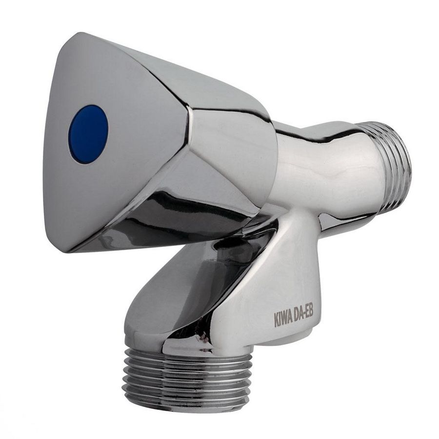 Wasmachinekraan 1/2"bt. knop chroom m. keerklep EB