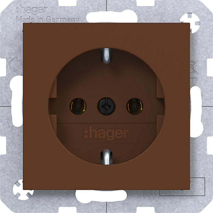 SCHUKO-wandcontactdoos steekklemmen A.x/C.x turf mat