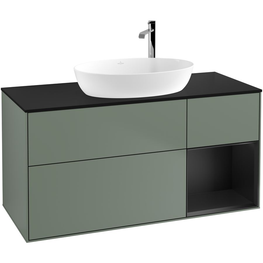 Wastafelonderkast Finion 1200x603x501mm Olive Matt Lacquer F952PDGM
