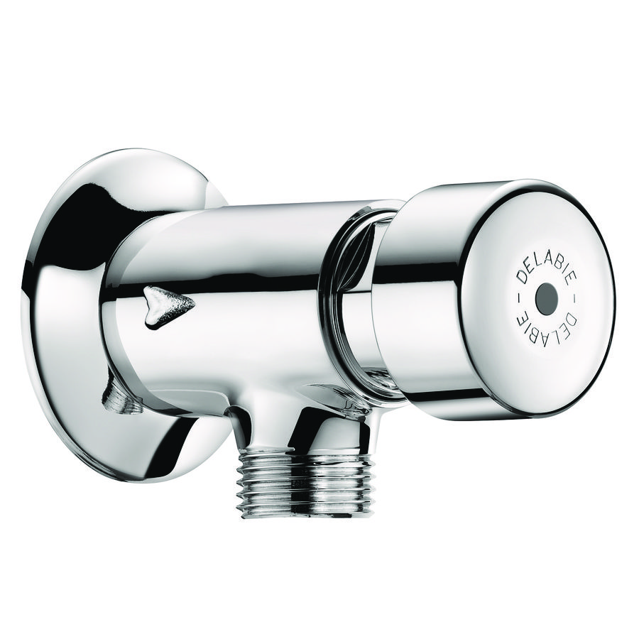 Urinoirspoeler zelfsluitend aansl. 1/2" chroom z. spoelpijp