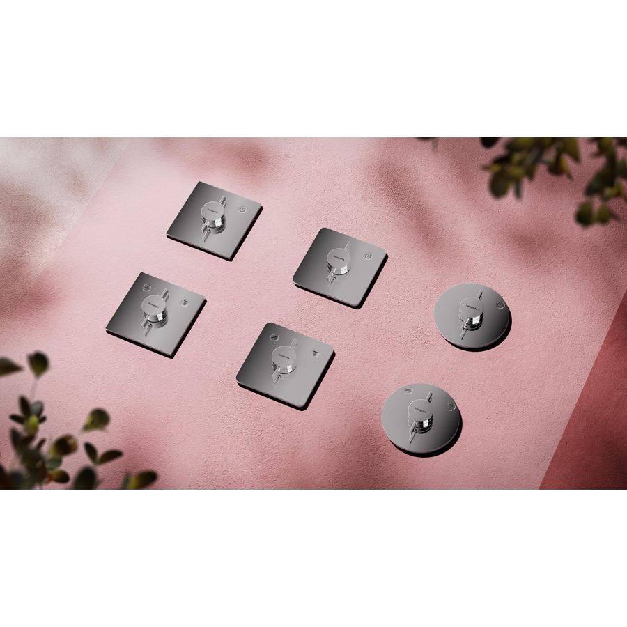 DuoTurn E afbouwdeel tbv inbouwkraan voor 1 functie chroom