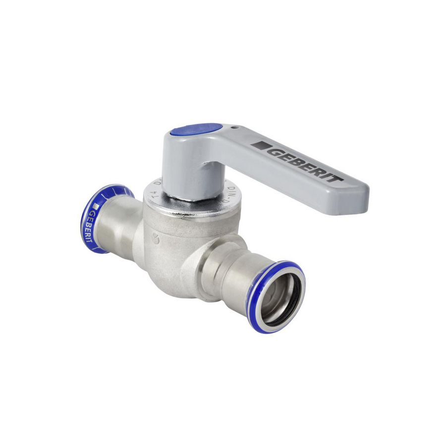 Kogelkraan met hendel MAPRESS RVS 35mm 2x pers
