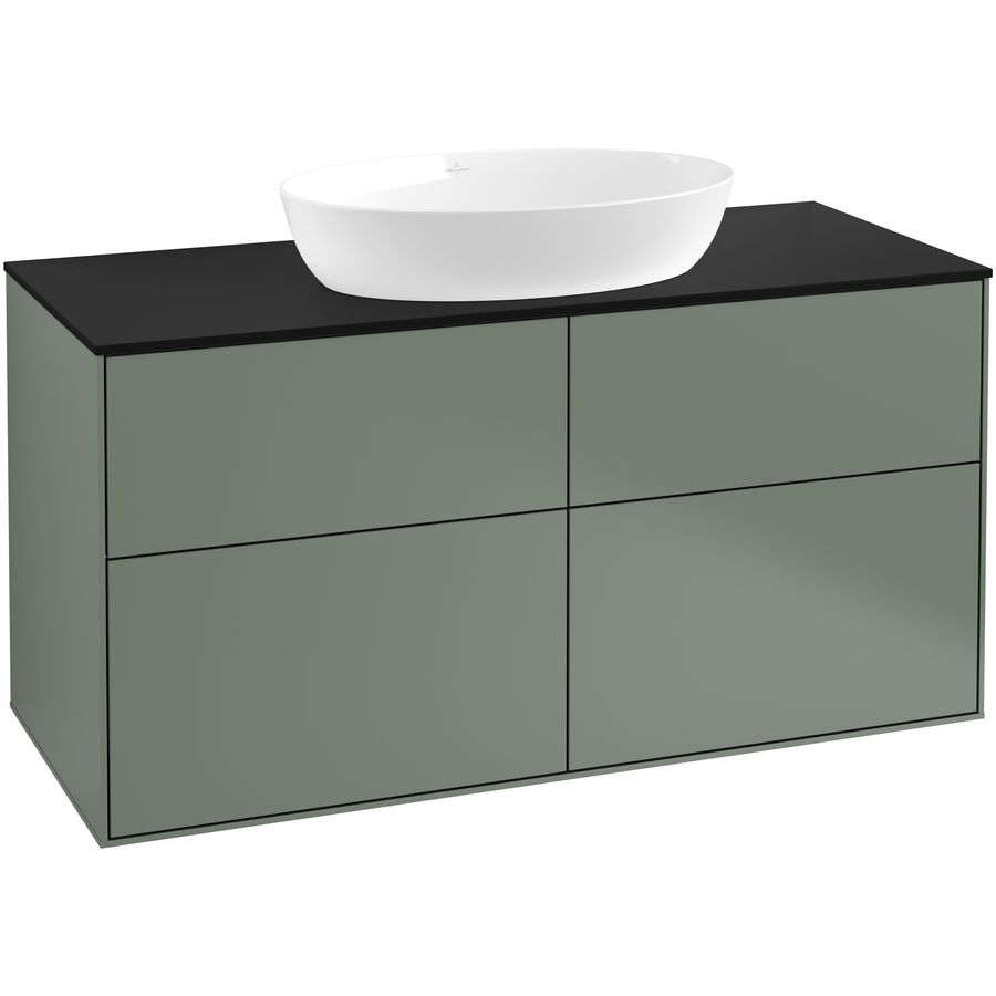 Wastafelonderkast Finion 1200x603x501mm Olive Matt Lacquer FA3200GM