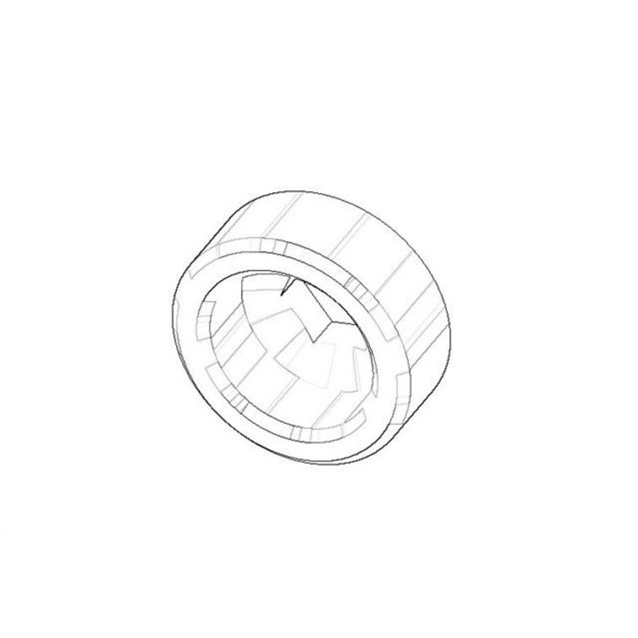 Nippel Reductiestuk M18x1x3/4" chr