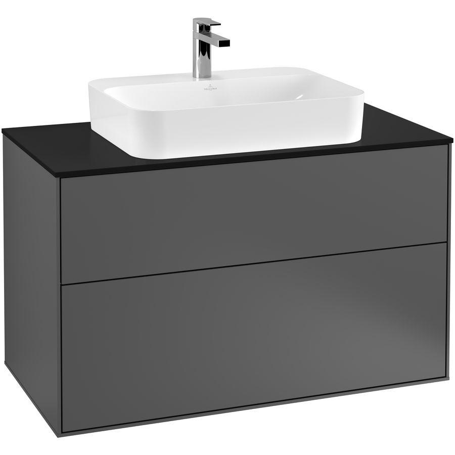 Wastafelonderkast Finion 1000x603x501mm Antr. Matt Lacquer G35200GK
