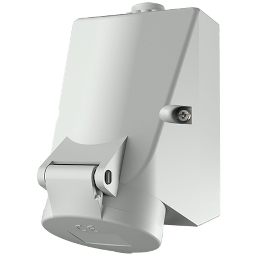 Wandcontactdoos 16A 5-polig  1H 50V IP44 2840A