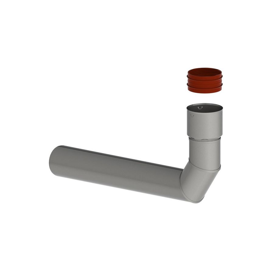 MetalFlex steunbocht RVS 80-80mm 87°