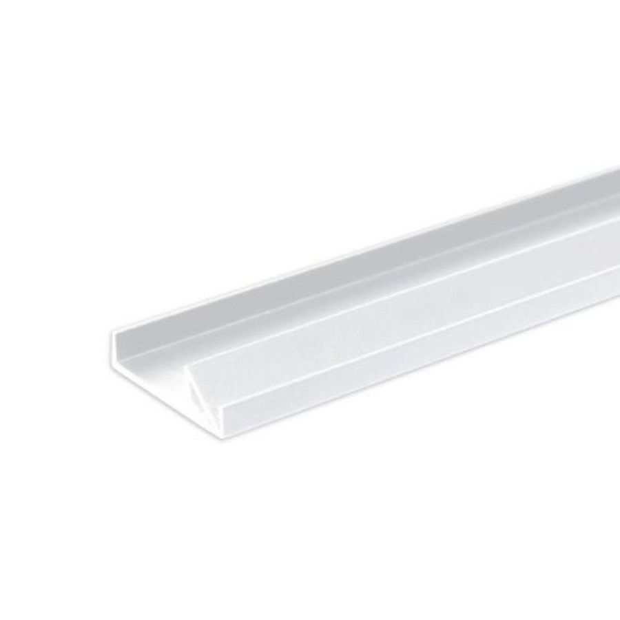 MP4 LED-opbouwprofiel 200cm wit RAL 9005 LED-strips max.10mm