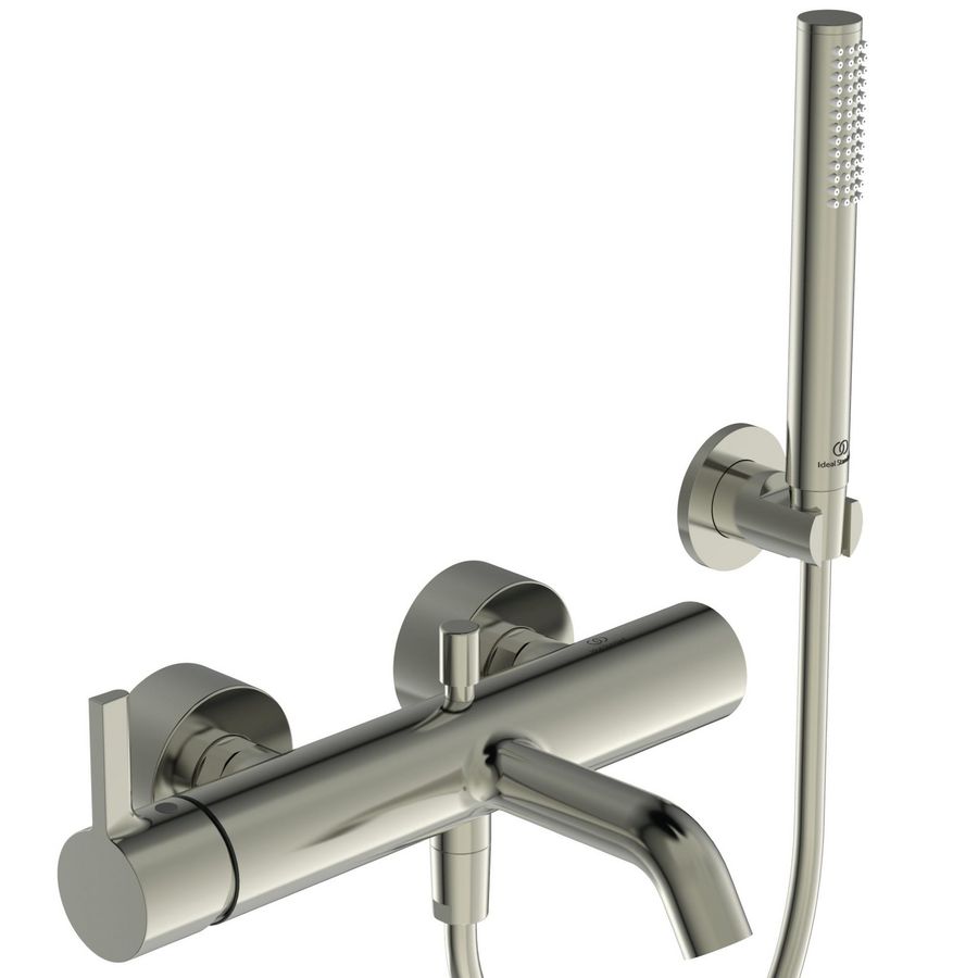 Joy bad/douchemengkraan met badset silver storm (rvs look)