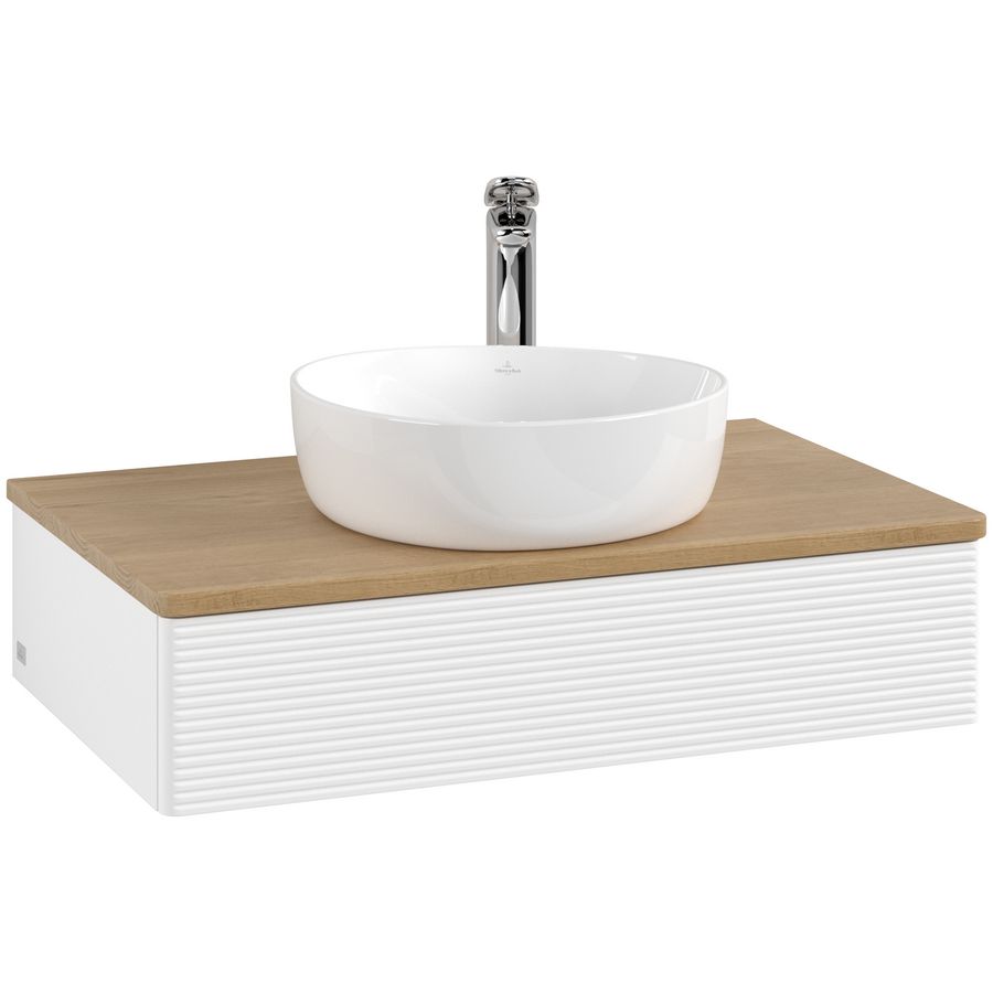 Wastafelonderkast Antao 800x190x500mm White Matt Lacquer K08151MT