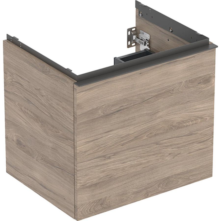 Wastafelonderkast Acanto 1 lade 1 binnenlade B60 Noten hickory