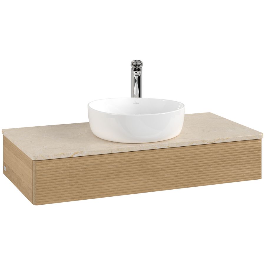 Wastafelonderkast Antao 1000x190x500mm Honey Oak L09153HN