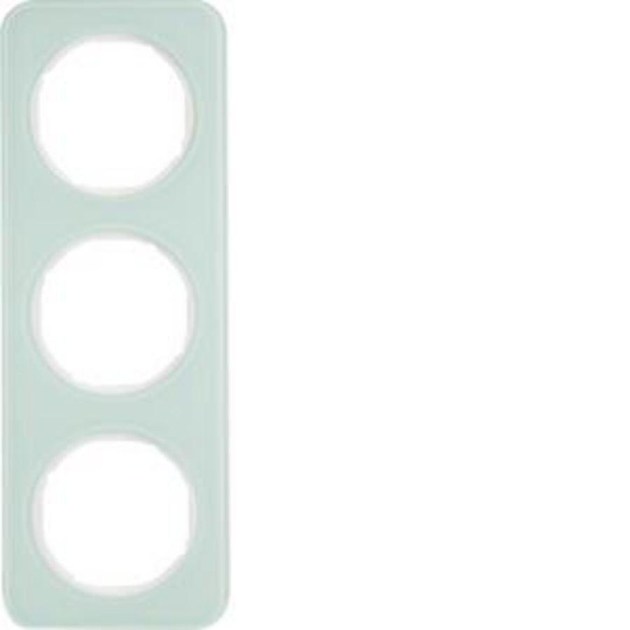 Afdekraam 3-v berker R.1 Glas polarwit