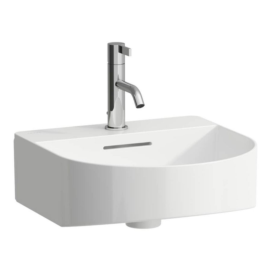 Fontein onderzijde geslepen +keramische afvoerplug Wit mat H8163417571091