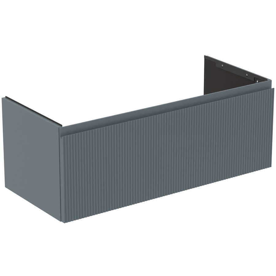 Wastafelmeubel 1000x440x370mm matt ashblue 1 lade Finesse