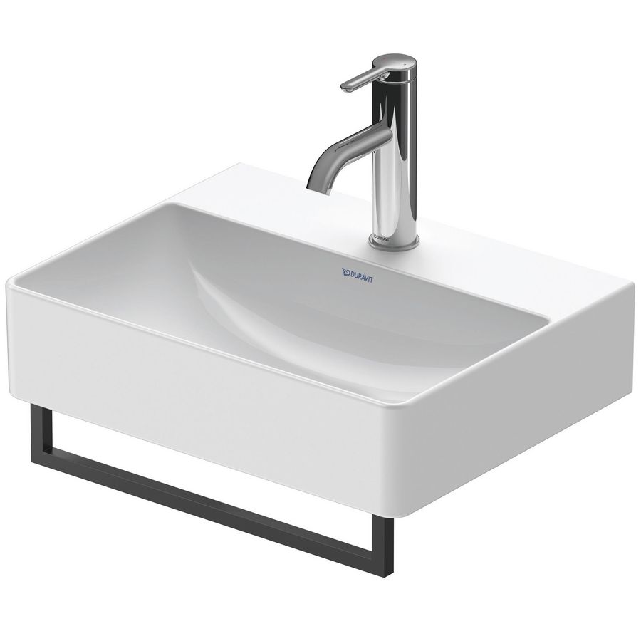 Handdoekhouder lengte: 399mm, Zwart mat